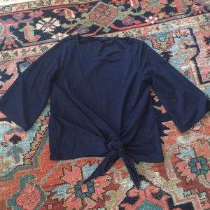 Banana republic tie front top